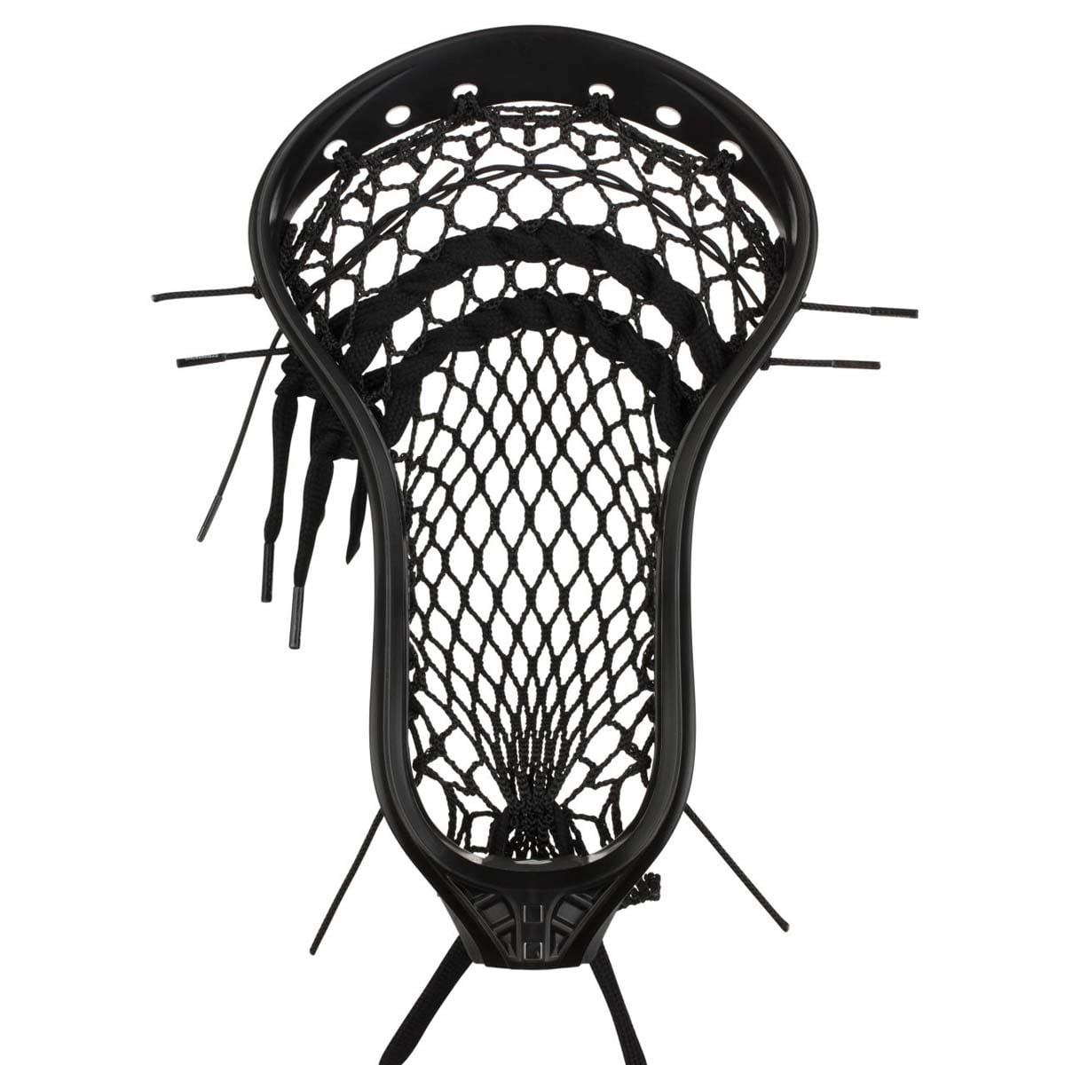 String King Mark 2F Faceoff 4F Mesh Strung Black Mid Pocket Lacrosse
