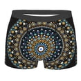 thumbnail image 4 of Goofa Dot Mandala Printed Men's Boxer Briefs Underwear, Moisture-Wicking Underwear, Trunk,Soft and Breathable Cotton Underwear-, 4 of 9
