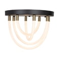 thumbnail image 3 of Artcraft Lighting Cascata Collection 1Light Flush Mount Black and Brushed Brass, 3 of 4