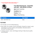 thumbnail image 2 of Front Wheel Bearing Set - Compatible with 2002 - 2004 INFINITI I35 Base 2003, 2 of 2