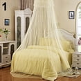 thumbnail image 3 of huanledash Elegant Lace Insect Bed Canopy Netting Curtain Round Dome Mosquito Net Bedding, 3 of 7