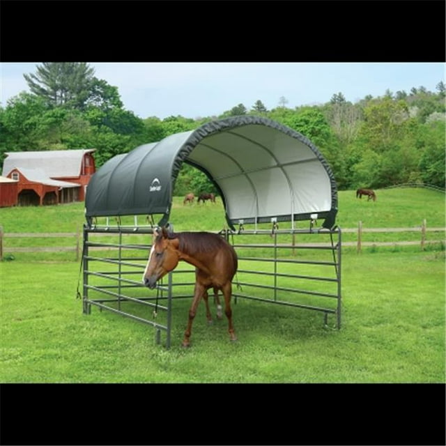 ShelterLogic 51530 10 x 10 ft. Corral Shelter Power Coated