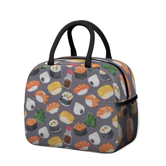 Insulated Lunch Tote Lunch Box for Women Men,Sushi (33)_16 Cooler Bag Small Leakproof Cute Lunch Cooler with for Student Bento Bag