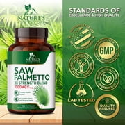 Saw Palmetto for Men - 3X Strength Prostate Health Supplements for Natural Mens Urinary Health Support - with Stinging Nettle and Pumpkin Seed Extract - Prostate & Hair Health Support - 120 Capsules