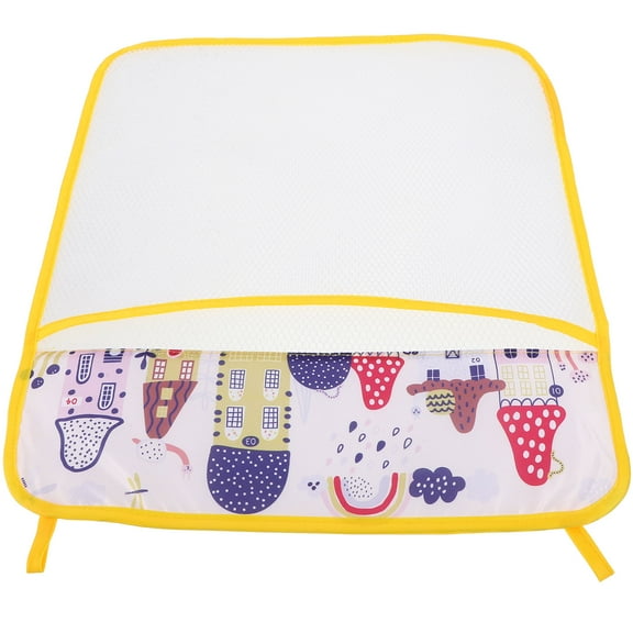 OFFIGAM Yellow Polyester Bath Toy Organizer for Kids with Quick Drying, Design and Easy Storage