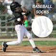 thumbnail image 2 of 1Pairs Baseball Soccer Softball Socks for Youth Adult Solid Colors Socks for Boy Girl, 2 of 6