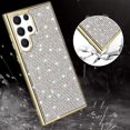 thumbnail image 4 of Compatible with Galaxy S23 Ultra Diamond Case Cute Bling Glitter Rhinestone Crystal Shiny Sparkle Protective Cover with Electroplate Plating Bumper Luxury Fashion Protection Case, 4 of 14