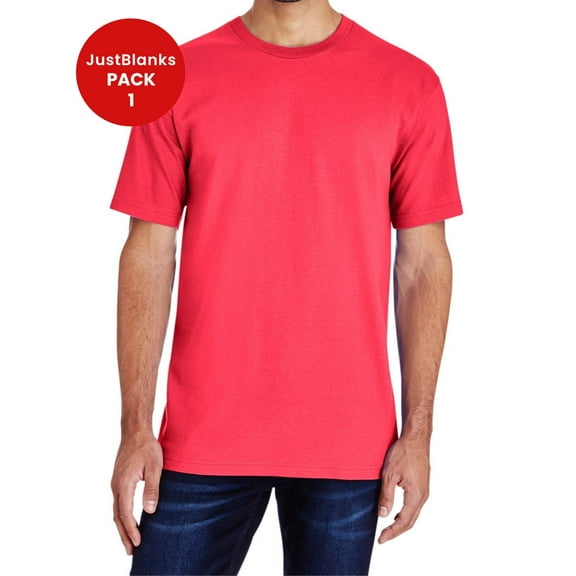 JustBlanks Hammer T Shirt Modern Rib Collar Taped Neck Shoulders for Comfort Durability