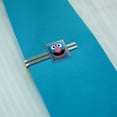 thumbnail image 2 of Sesame Street Grover Face Square Tie Bar Clip Clasp Tack- Silver or Gold, 2 of 6