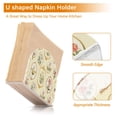 thumbnail image 4 of Flowers Butterflies Framework Napkin Holder for Table Clear Napkin Stand Paper Holder Acrylic Organizer Dispenser Napkins for Dinner Kitchen Restaurant Room, 4 of 8