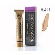Dermacol High Cover Make-up Foundation Waterproof Hypoallergenic Foundation Authentic 211