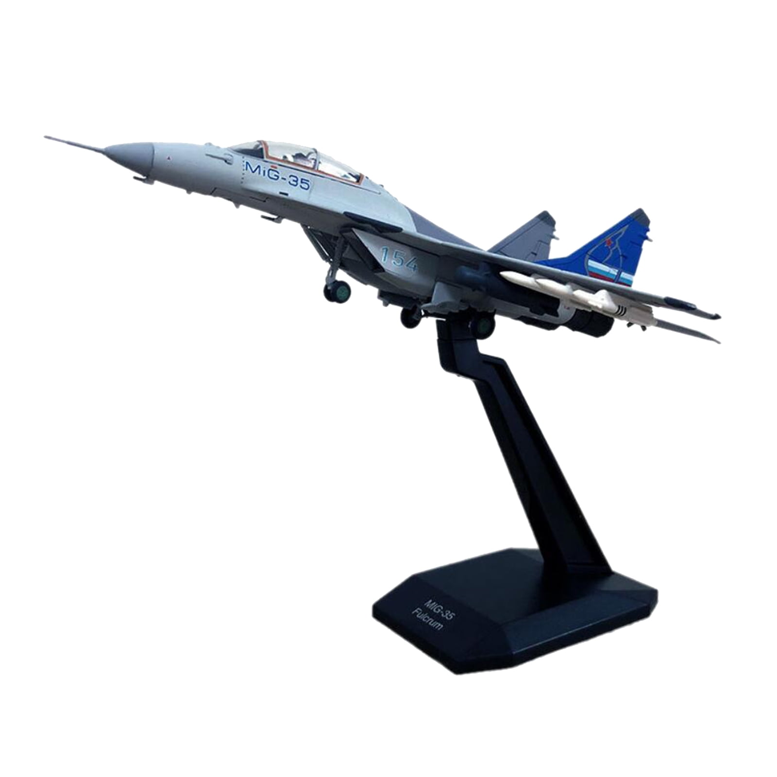 1:100 Diecast Military Model MIG 35 Jet Fighter Aircraft Replica Collection