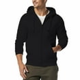 thumbnail image 4 of Men's 320g Pure Cotton Terry Solid Color Sweater Hooded Zipper Jacket, 4 of 8