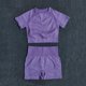 thumbnail image 1 of 2/3/5 Uds. Conjunto de Yoga sin costuras para mujer, ropa deportiva de entrenamiento, ropa de gimnasio, Top corto de manga larga, mallas de cintura alta, trajes deportivos Tan Jianjun  unisex, 1 of 2