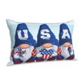 thumbnail image 2 of Disketp Pillow Covers Cute Gnomes In Usa Pattern Throw Pillow Case Cushion Covers,Cushion For Bedroom,Couch,Home-14"X20", 2 of 9