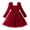 Red, variant on Razzly Child Girls Long Sleeve Dress with Bow Star Sequin Netting Holiday Party Formal Occasion Winter Fall Outfit for Toddler Kids 3-7 Years(Green,6-7 Years)