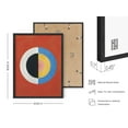 thumbnail image 3 of HAUS AND HUES Abstract Wall Art - Set of 3 Geometric Wall Art Vintage Prints, Vintage Art, Modern Wall Decor Framed Wall Art, Hilma af Klint Abstract Wall Art for Living Room (Black Framed, 12x16), 3 of 6