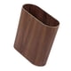 thumbnail image 5 of Cubo de basura, cubo de basura resistente, decorativo, abierto, ahorra espacio, 6 litros, Marrón oscuro, 5 of 9