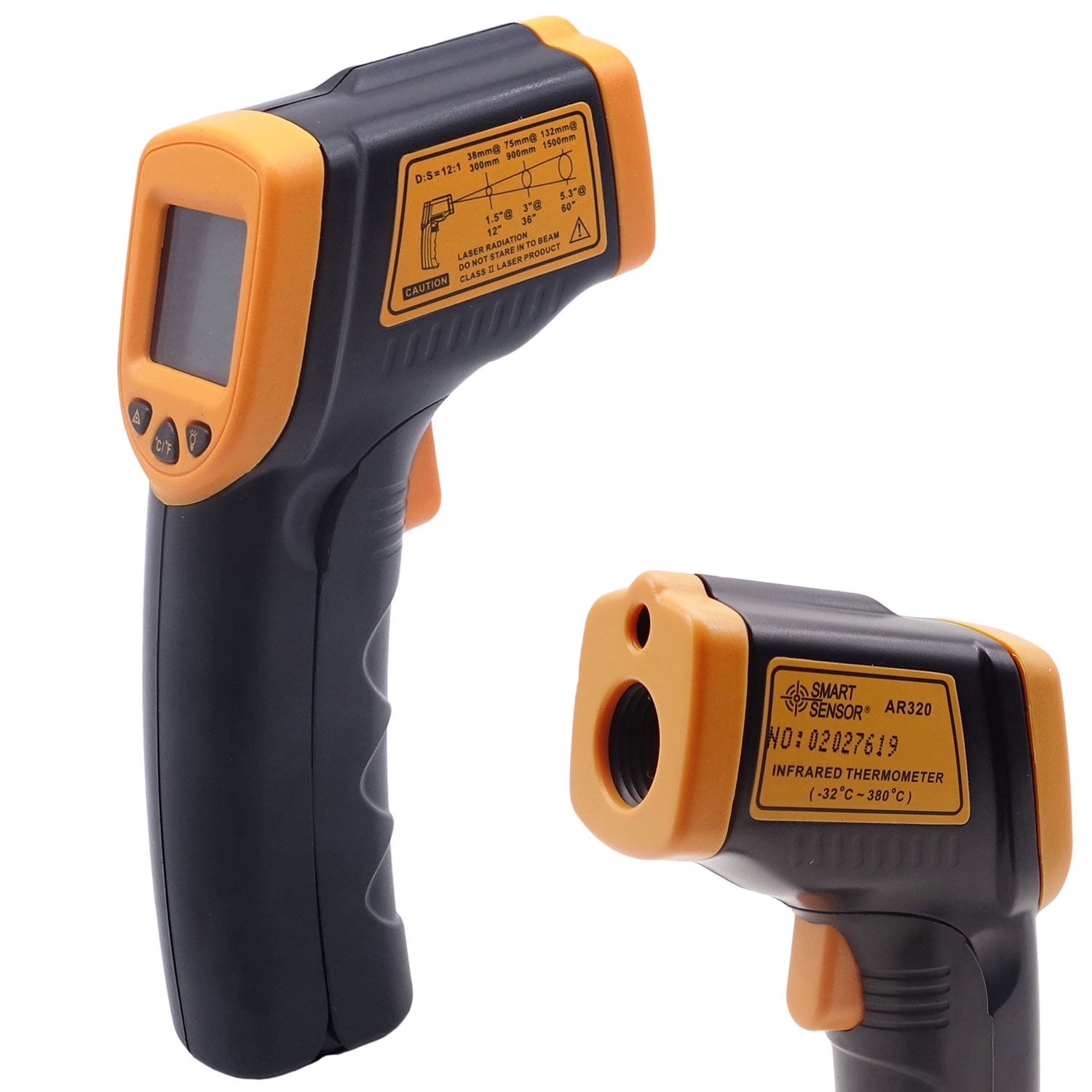 Digital LCD Temperature Gun Non-Contact Digital Laser Infrared IR Thermometer