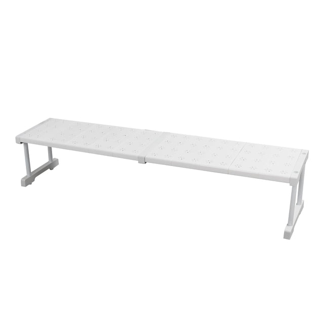 Expandable Closet Shelf Organizer Adjustable Metal Pantry Storage Shelves Organizer