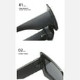 thumbnail image 4 of Sunglasses Vintage Women Fashion Sun Glasses Green Pink Shades Big Uv400 Men Male Female( Black ,one), 4 of 6