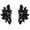 J-Black, variant on Glitter Rhinestone Statement Earrings for Women Fashion Bling Colorful Crystal Cluster Drop Dangle Earrings Prom Dress Jewerly