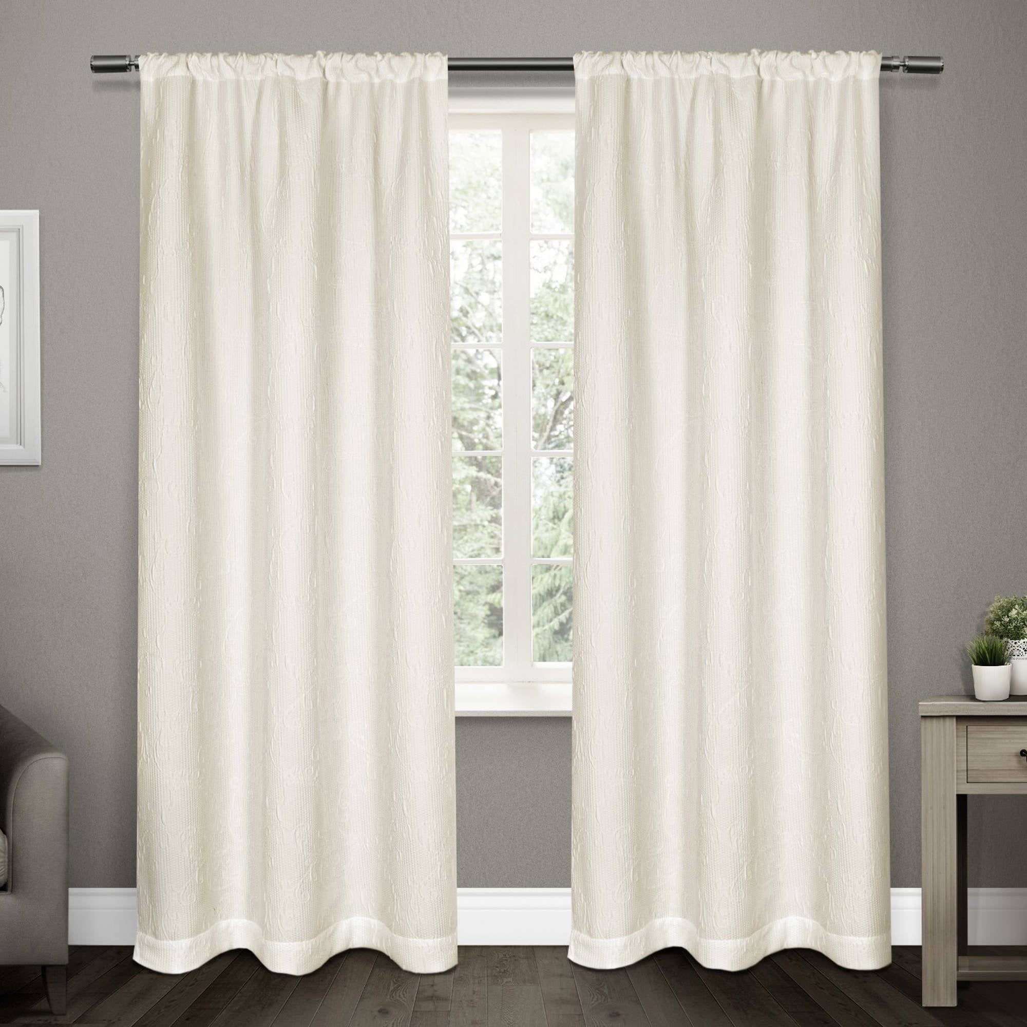Exclusive Home Matlisse Jacquard Window Curtain Panel Pair With