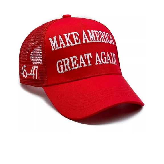 Donald Trump 2024 MAGA Hat Make America Great Again Red Baseball Mesh Hat USA