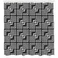 thumbnail image 3 of Ambesonne Black and White Shower Curtain, Geometric Art, 69"Wx75"L, Black White, 3 of 3