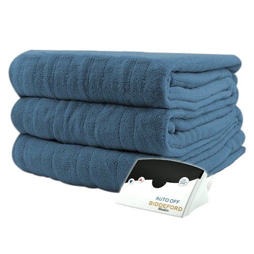 Pure Warmth Microplush Electric Heated Blanket Queen Creme for sale online