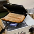 thumbnail image 4 of de gofres de dos cara de gas portátil Sandwich Pan Toastie Herramienta para hornear Sartén para interiores Cocina de panqueques al Sharpla Sandwichera, 4 of 8
