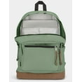 thumbnail image 3 of JanSport Right Pack Backpack - Class, Travel, Work, or Laptop Bookbag with Leather Bottom, Loden Frost, 3 of 3
