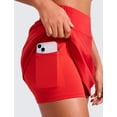 thumbnail image 4 of Falda CRZ YOGA Deportiva de Cintura Alta para Tenis y Golf Roja Talla L, 4 of 4