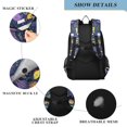 thumbnail image 4 of FORMRS Kids Backpack for School Unisex 17" Casual Bookbag Travel Daypack with Compartment Pockets, Vibrant Ocean Pattern, 4 of 7