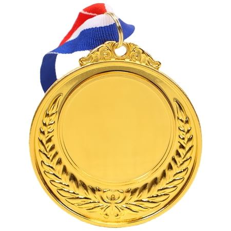 MaxFUH 5.2cm Gold/Silver/Bronze Medal Class Rewards with Neck Ribbon Competition Awards Metal Winner Medals for Marathon Ball Games