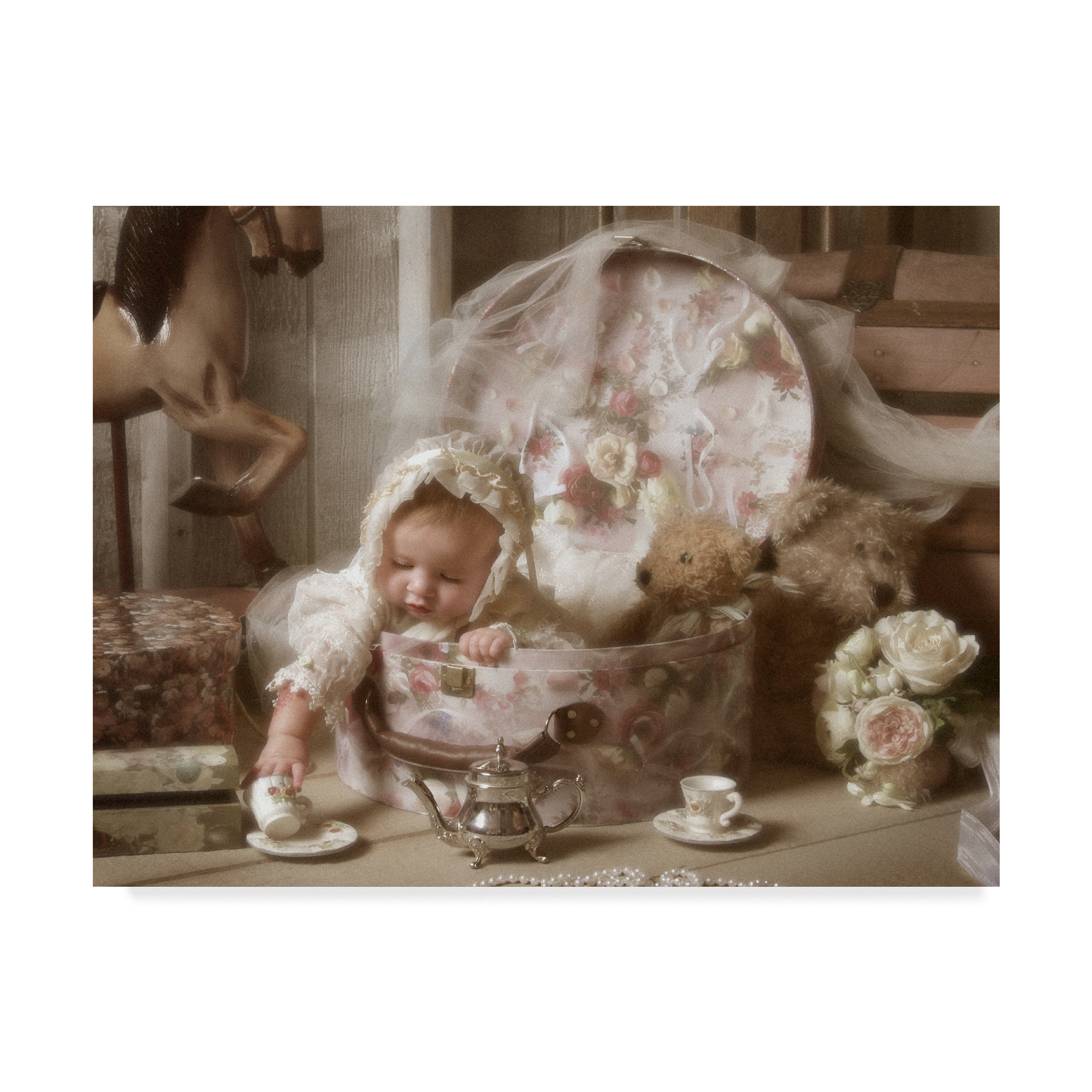 Trademark Fine Art 'Victorian Baby' Canvas Art by Liz Zernich