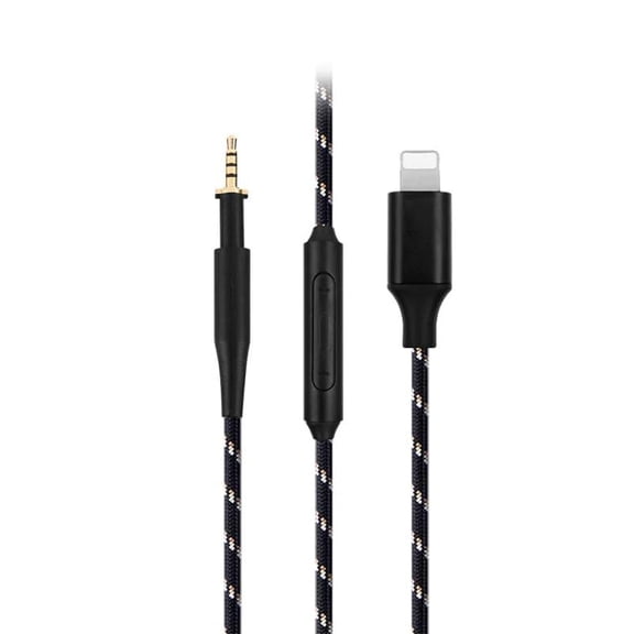 Lightning to 2.5mm 6N OCC Upgrade Nylon Cable 4ft Compatible with AKG K450 K451 K452 Q460 K480 Earphones