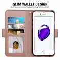 thumbnail image 1 of Iphone 7 Case, Iphone 8 Case, Iphone Se 2020 Case, Mobile Phone Case Iphone 7 Case Leather Flip Case Wallet Case Protective Case for Apple Iphone 7/8 / Se 2020 Cover (4.7 Inch) - Pink, 1 of 7