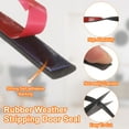 thumbnail image 4 of Uxcell Silicone Weather Stripping Door Seal 20ft x 9mm x 2mm Self-Adhesive I-Shape Door Seal Strip Soundproof Waterproof for Door Frame Insulation Large Gap, Black, 4 of 7