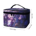 thumbnail image 4 of HELLHERO Zipper Storage Bag Make up Bags Portable Travel Cosmetic Bags Multi-Function Makeup Organizer Bridesmaid(Butterfly and Floral Pattern), 4 of 4