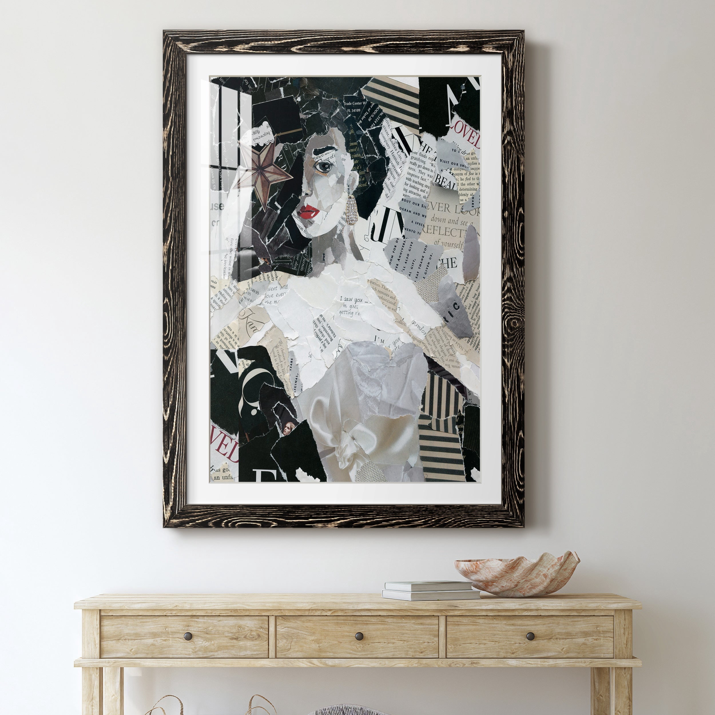 Runway Star - Premium Framed Print - Distressed Barnwood Frame - Ready to Hang