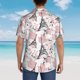 thumbnail image 4 of Fotbe Paris Camisa Hawaiana para Hombre Unisex – Camisa Casual de Verano con Botones de Manga Corta de Algodón y Lino,X-Large, 4 of 7