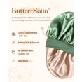 thumbnail image 2 of Gorro de satén YANIBEST, grande, grande, para dormir, verde, 2 of 7