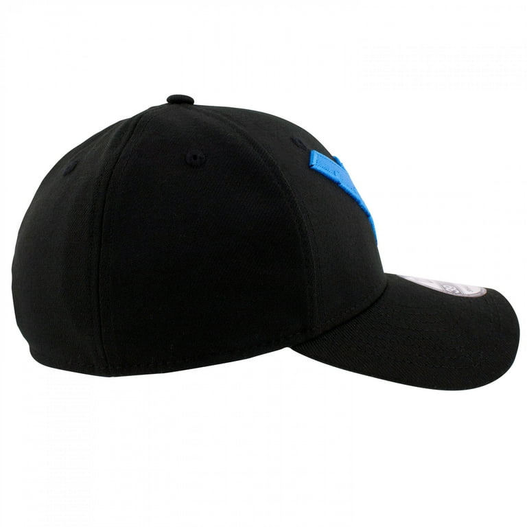 New Era Nightwing Symbol 39Thirty Fitted Hat – Black, Stretch Fit, Officially Licensed DC Comics