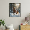 thumbnail image 4 of Paint by Numbers Kit for Adults, Horse Running Through Snow Forest Paint by Numbers, Easy Paint by Numbers Kit for Adults Beginner, DIY Adult Paint by Number Kits on Canvas, 12x16in Home Decor, 4 of 7