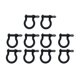 thumbnail image 2 of 10x hebillas de , grillete de cadena, llave Chian hecha a mano, aleación de Zinc, aro de Metal, bloqueo, anillos en D, grillete de arco para negro, 2 of 8
