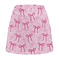 thumbnail image 5 of Pzuqiu Pink Bow Womens Golf Skorts,High Waist with Shorts and Pocket High Waisted,Inner Shorts,with Pockets,Quick Dry Skorts,for Tennis Athletic Sports Running Pickleball, 5 of 7