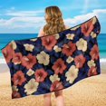thumbnail image 4 of Uorisanigo Car Seat Cover Front Seats Only Washable Tropical Hibiscus Flowers Bucket Towel Seat Covers Easy to Install Sweat Protection for Front Bucket Seats Universal Fit for Car SUV Van, 4 of 8