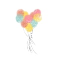 thumbnail image 2 of Quach, Anna 15x18 White Modern Wood Framed Museum Art Print Titled - Follow Your Heart Balloons, 2 of 4