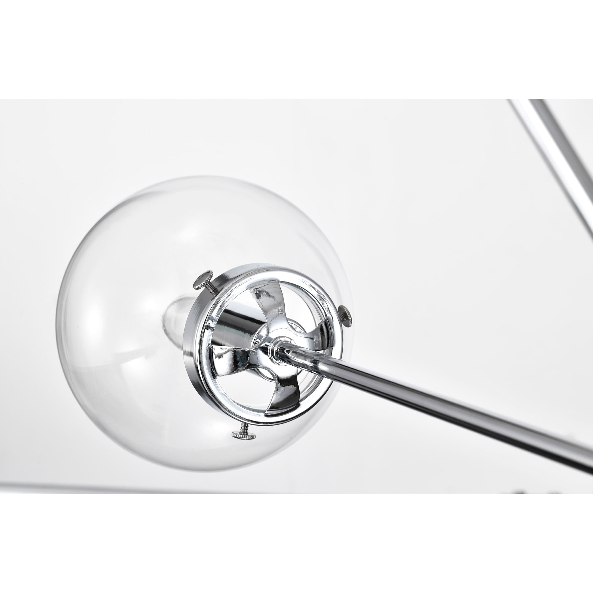 Masakee 12-light Sputnik Metal Chandelier with Clear Glass Globe Shades